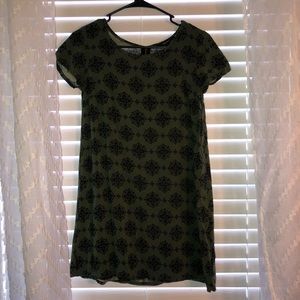 Zip up T-shirt dress